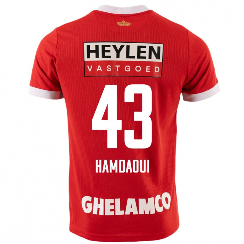 Danxen Herren Youssef Hamdaoui #43 Rot Weiß Heimtrikot Trikot 2025/26 T-Shirt Schweiz