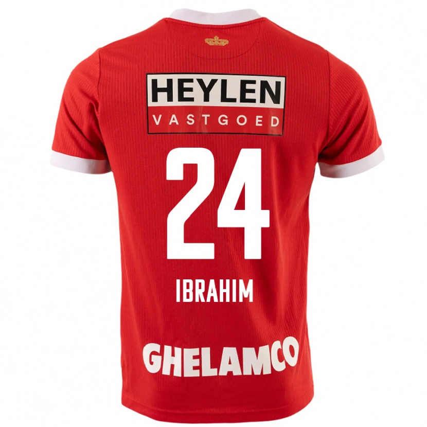 Danxen Herren Aaron Ibrahim #24 Rot Weiß Heimtrikot Trikot 2025/26 T-Shirt Schweiz