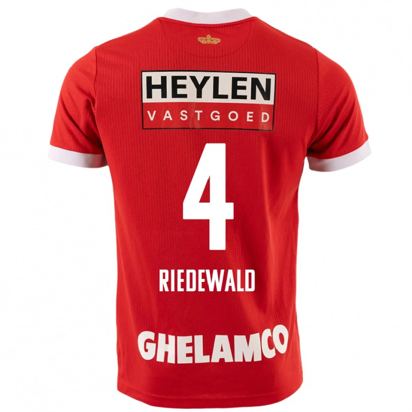 Danxen Herren Jairo Riedewald #4 Rot Weiß Heimtrikot Trikot 2025/26 T-Shirt Schweiz