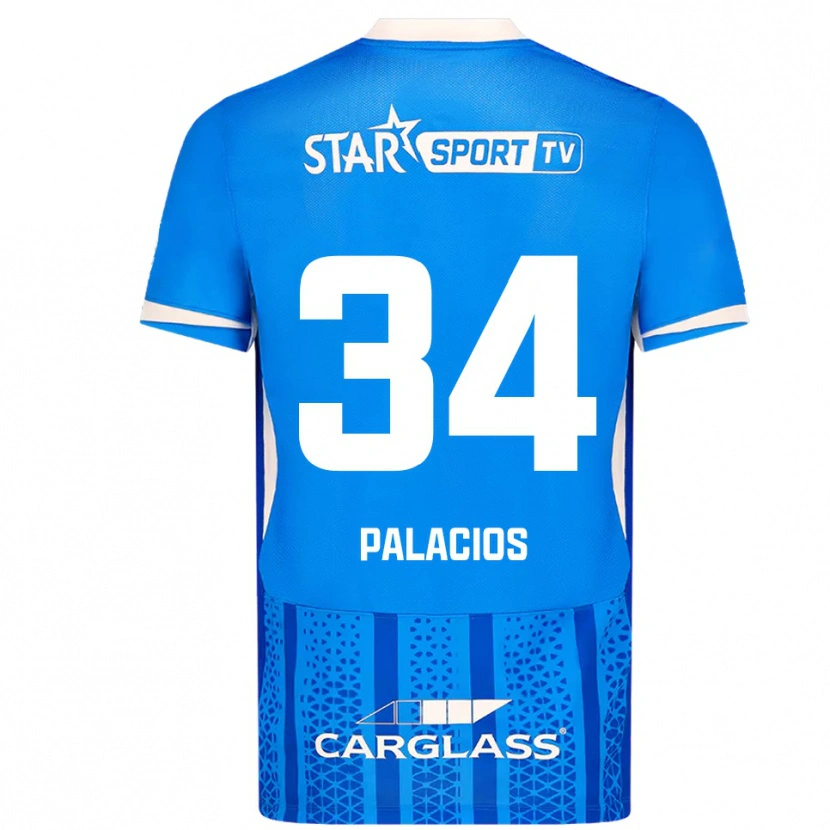 Danxen Herren Adrián Palacios #34 Blau Weiß Heimtrikot Trikot 2025/26 T-Shirt Schweiz