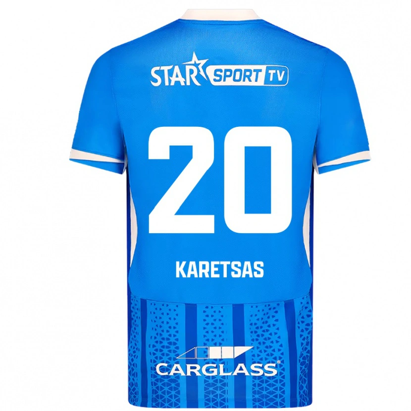 Danxen Herren Konstantinos Karetsas #20 Blau Weiß Heimtrikot Trikot 2025/26 T-Shirt Schweiz