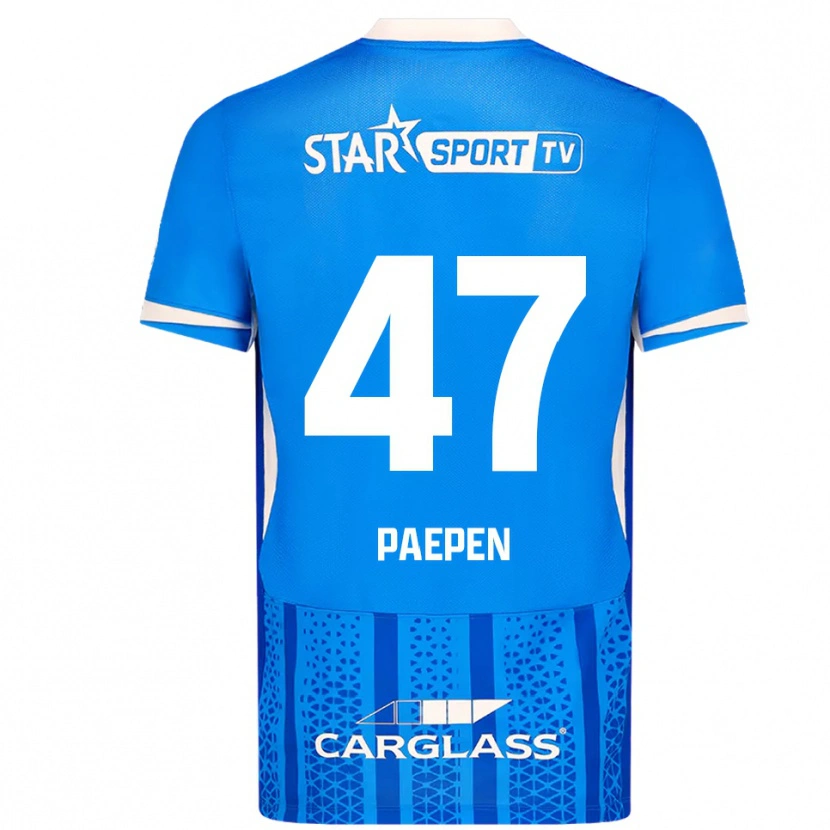 Danxen Herren Sam Paepen #47 Blau Weiß Heimtrikot Trikot 2025/26 T-Shirt Schweiz