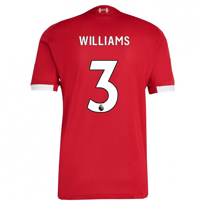 Danxen Herren Cameron Williams #3 Rot Weiß Heimtrikot Trikot 2025/26 T-Shirt Schweiz