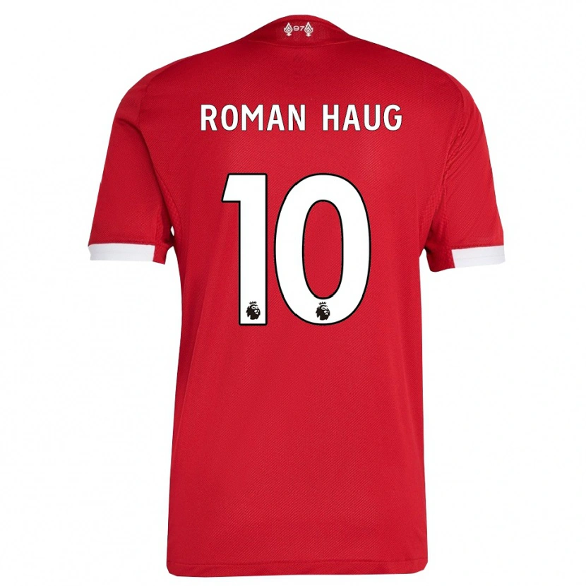 Danxen Herren Sophie Román Haug #10 Rot Weiß Heimtrikot Trikot 2025/26 T-Shirt Schweiz