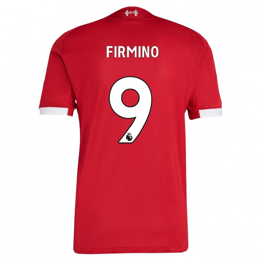 Danxen Herren Roberto Firmino #9 Rot Weiß Heimtrikot Trikot 2025/26 T-Shirt Schweiz