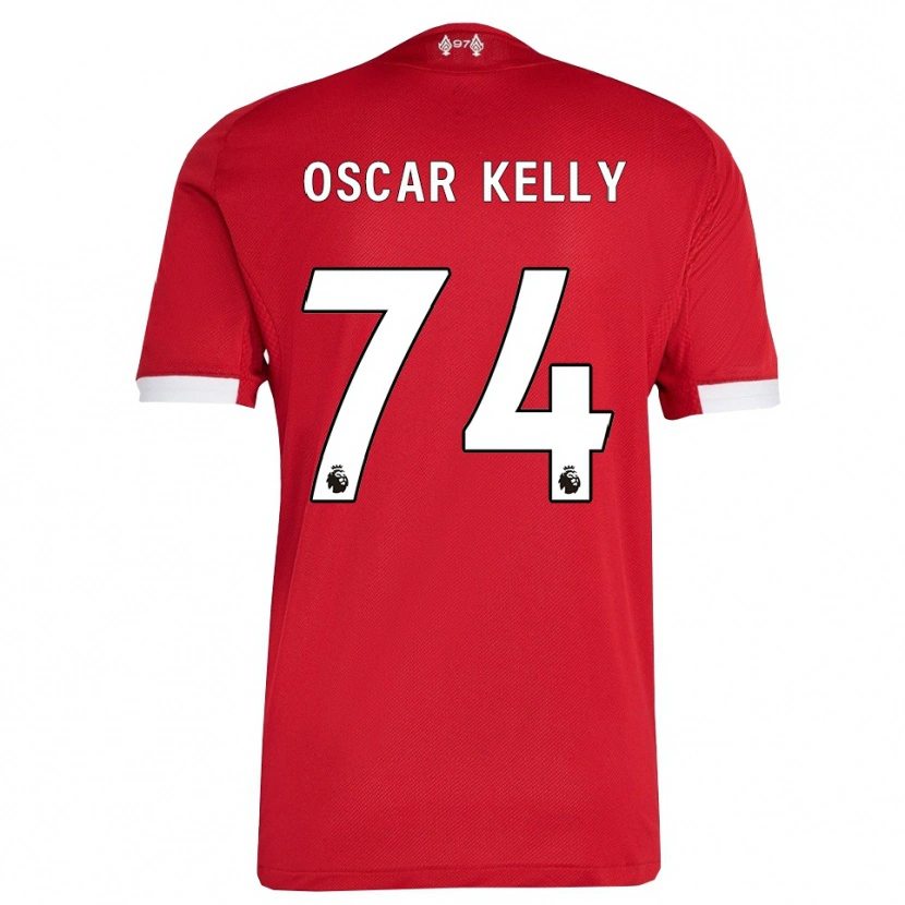Danxen Herren Oscar Kelly #74 Rot Weiß Heimtrikot Trikot 2025/26 T-Shirt Schweiz