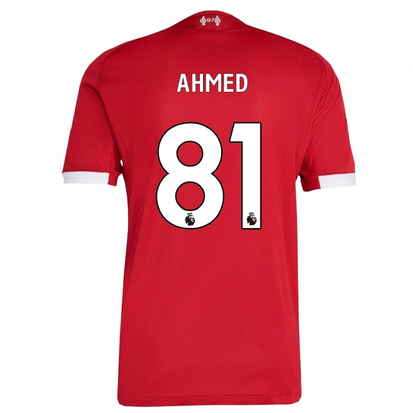 Danxen Herren Kareem Ahmed #81 Rot Weiß Heimtrikot Trikot 2025/26 T-Shirt Schweiz