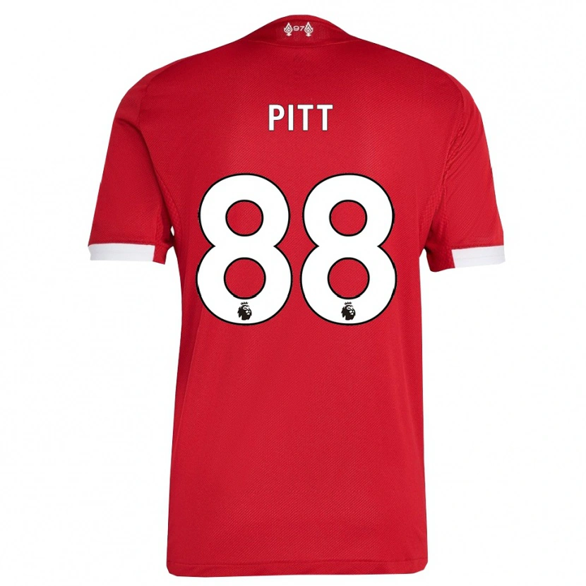 Danxen Herren Lucas Pitt #88 Rot Weiß Heimtrikot Trikot 2025/26 T-Shirt Schweiz