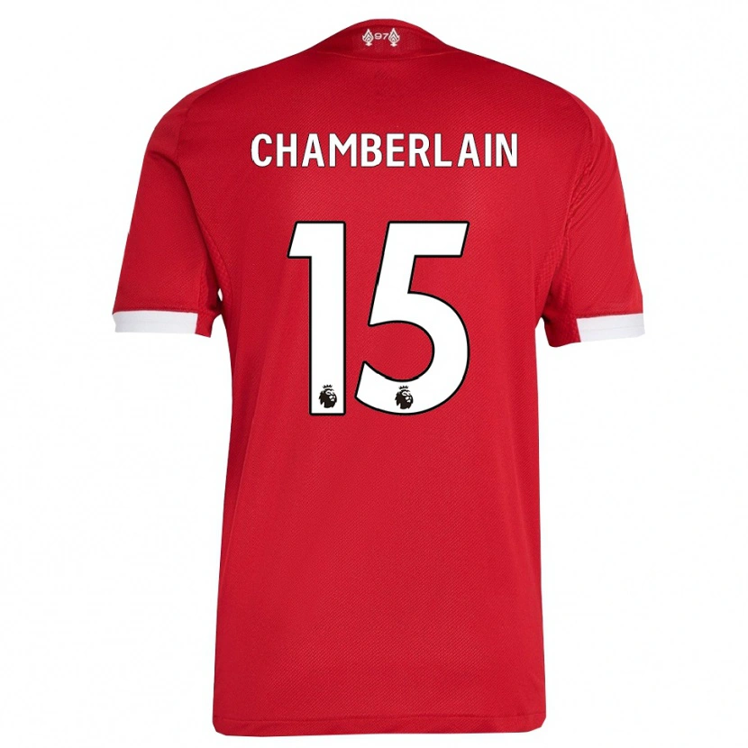 Danxen Herren Alex Oxlade Chamberlain #15 Rot Weiß Heimtrikot Trikot 2025/26 T-Shirt Schweiz