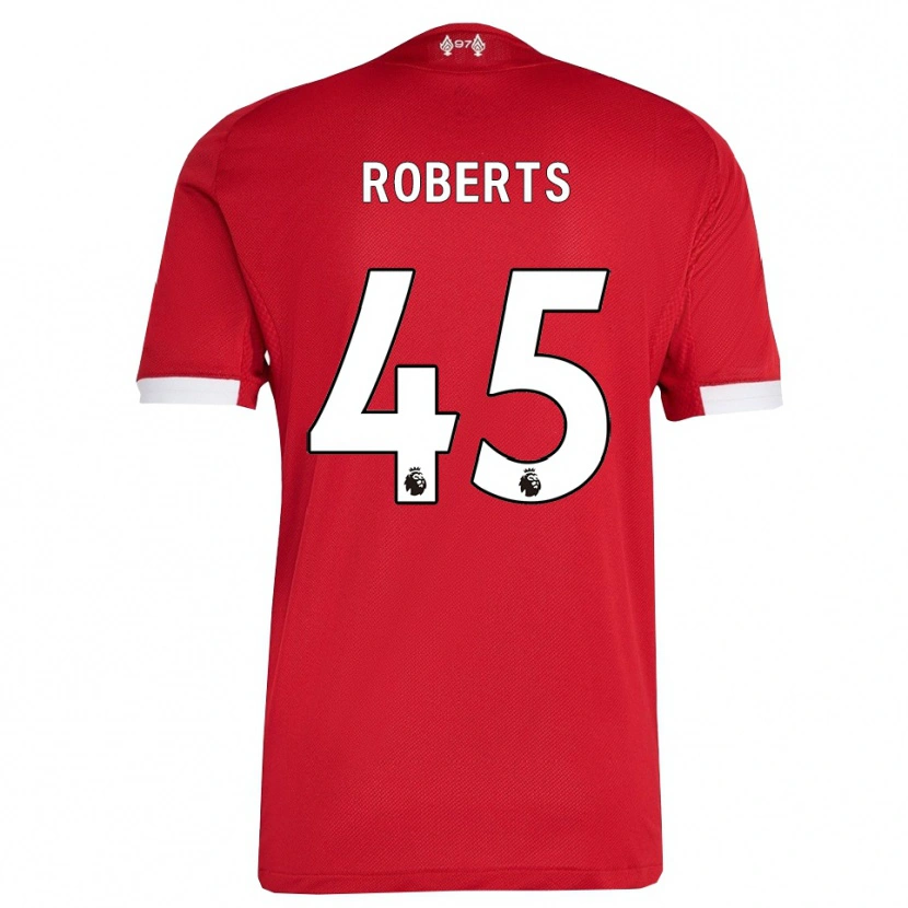 Danxen Herren Iwan Roberts #45 Rot Weiß Heimtrikot Trikot 2025/26 T-Shirt Schweiz