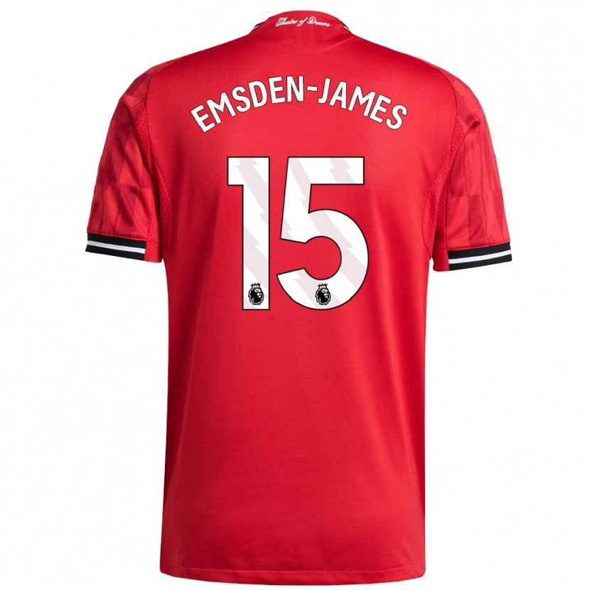 Danxen Herren Harley Emsden-James #15 Rot Schwarz Weiß Heimtrikot Trikot 2025/26 T-Shirt Schweiz