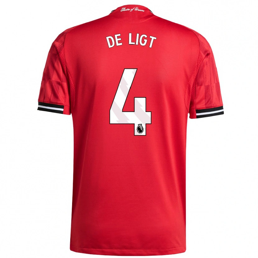Danxen Herren Matthijs De Ligt #4 Rot Schwarz Weiß Heimtrikot Trikot 2025/26 T-Shirt Schweiz