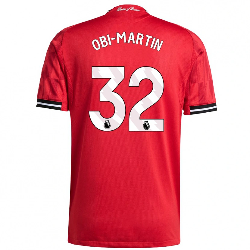 Danxen Herren Chido Obi #32 Rot Schwarz Weiß Heimtrikot Trikot 2025/26 T-Shirt Schweiz