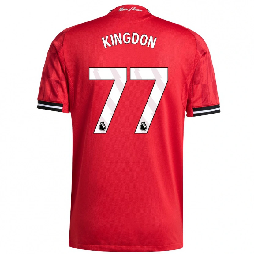 Danxen Herren Jack Kingdon #77 Rot Schwarz Weiß Heimtrikot Trikot 2025/26 T-Shirt Schweiz