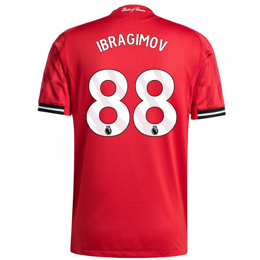 Danxen Herren Amir Ibragimov #88 Rot Schwarz Weiß Heimtrikot Trikot 2025/26 T-Shirt Schweiz