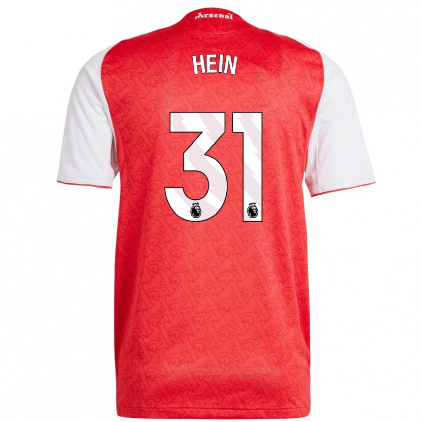 Danxen Herren Karl Hein #31 Rot Weiß Heimtrikot Trikot 2025/26 T-Shirt Schweiz