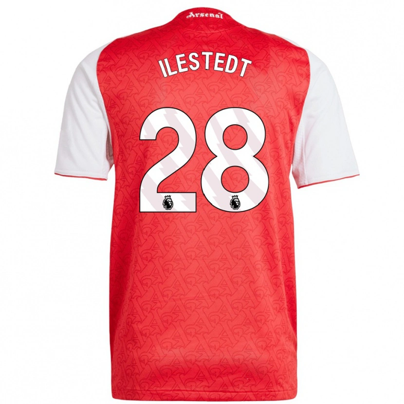 Danxen Herren Amanda Ilestedt #28 Rot Weiß Heimtrikot Trikot 2025/26 T-Shirt Schweiz