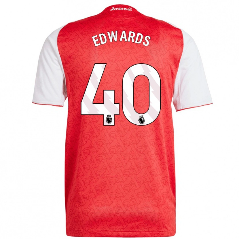 Danxen Herren Khayon Edwards #40 Rot Weiß Heimtrikot Trikot 2025/26 T-Shirt Schweiz