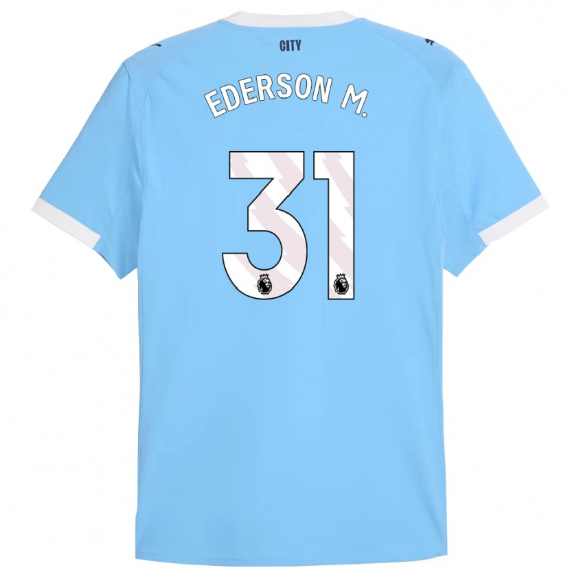 Danxen Herren Ederson #31 Himmelblau Weiß Heimtrikot Trikot 2025/26 T-Shirt Schweiz