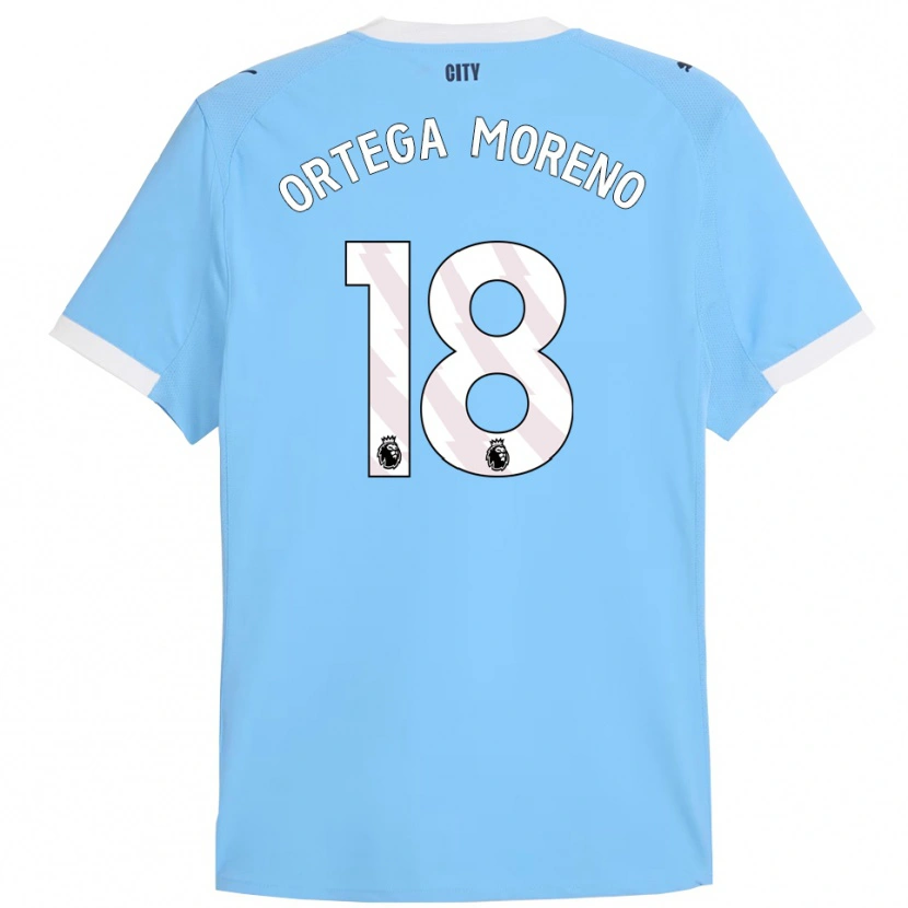 Danxen Herren Stefan Ortega #18 Himmelblau Weiß Heimtrikot Trikot 2025/26 T-Shirt Schweiz