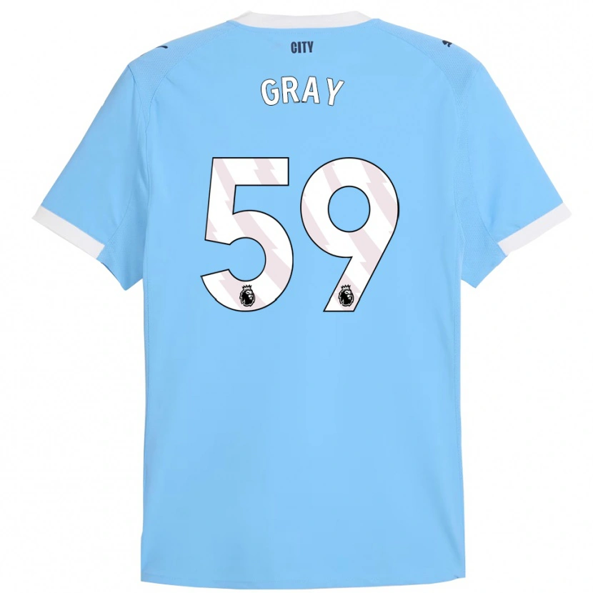 Danxen Herren Charlie Gray #59 Himmelblau Weiß Heimtrikot Trikot 2025/26 T-Shirt Schweiz