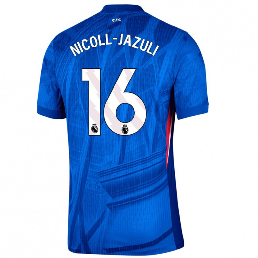 Danxen Herren Mahdi Nicoll-Jazuli #16 Blau Weiß Heimtrikot Trikot 2025/26 T-Shirt Schweiz
