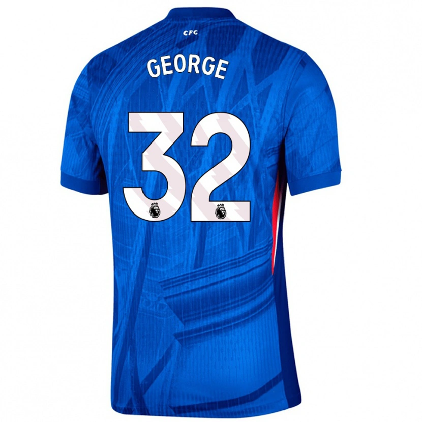 Danxen Herren Tyrique George #32 Blau Weiß Heimtrikot Trikot 2025/26 T-Shirt Schweiz