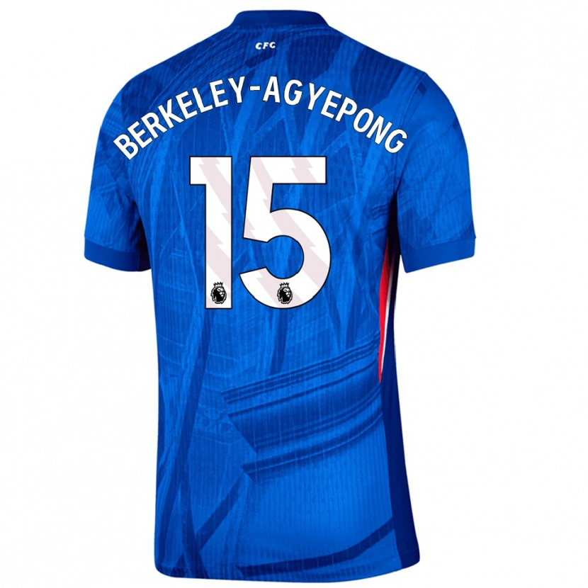 Danxen Herren Jeremiah Berkeley-Agyepong #15 Blau Weiß Heimtrikot Trikot 2025/26 T-Shirt Schweiz