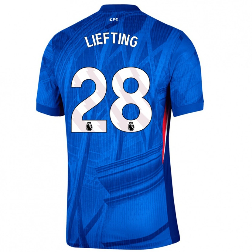 Danxen Herren Femke Liefting #28 Blau Weiß Heimtrikot Trikot 2025/26 T-Shirt Schweiz