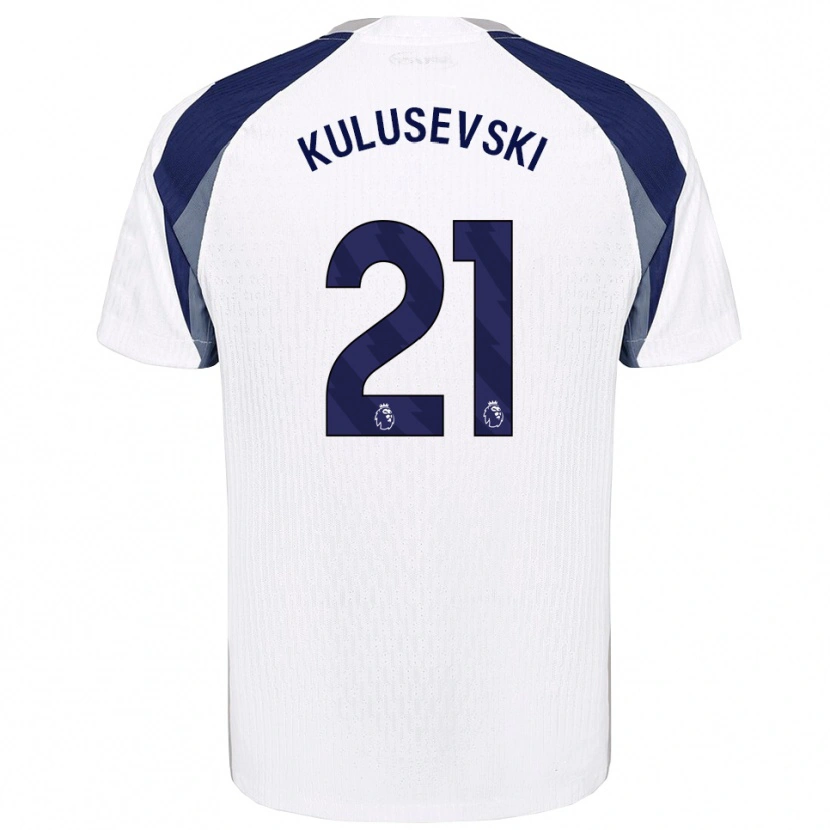 Danxen Herren Dejan Kulusevski #21 Weiß Marineblau Heimtrikot Trikot 2025/26 T-Shirt Schweiz