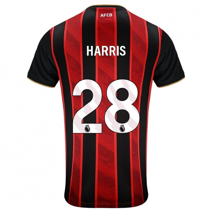Danxen Herren Charlotte Harris #28 Rot Schwarz Heimtrikot Trikot 2025/26 T-Shirt Schweiz