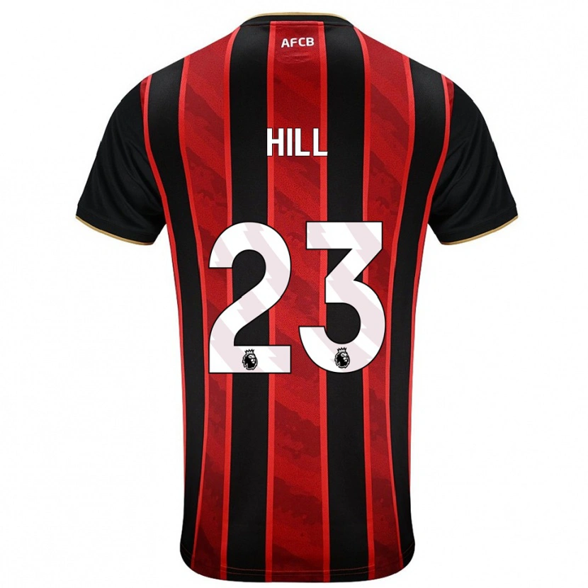 Danxen Herren James Hill #23 Rot Schwarz Heimtrikot Trikot 2025/26 T-Shirt Schweiz