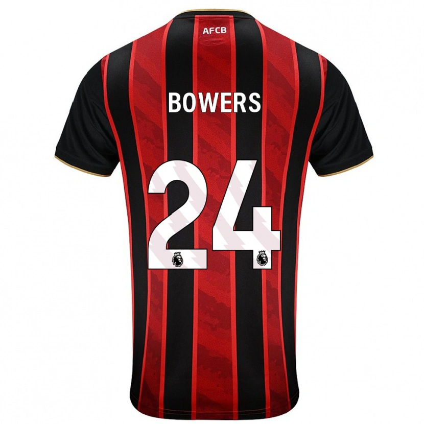 Danxen Herren Kelci Bowers #24 Rot Schwarz Heimtrikot Trikot 2025/26 T-Shirt Schweiz