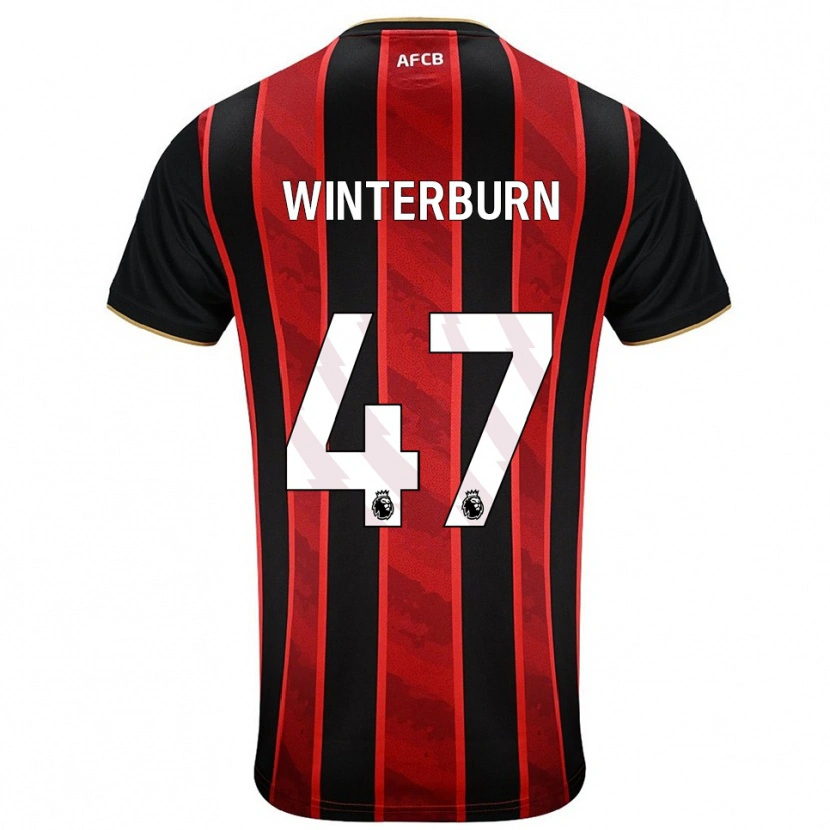 Danxen Herren Ben Winterburn #47 Rot Schwarz Heimtrikot Trikot 2025/26 T-Shirt Schweiz