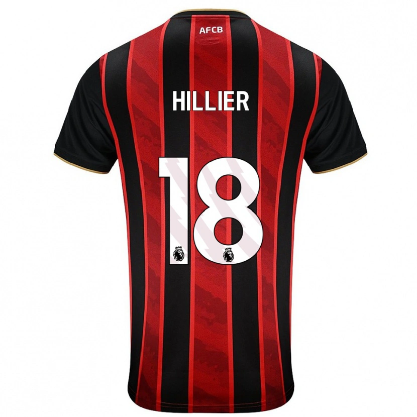 Danxen Herren Gemma Hillier #18 Rot Schwarz Heimtrikot Trikot 2025/26 T-Shirt Schweiz