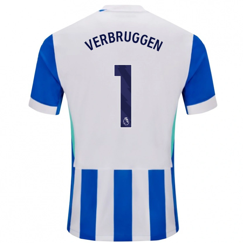 Danxen Herren Bart Verbruggen #1 Blau Weiß Heimtrikot Trikot 2025/26 T-Shirt Schweiz