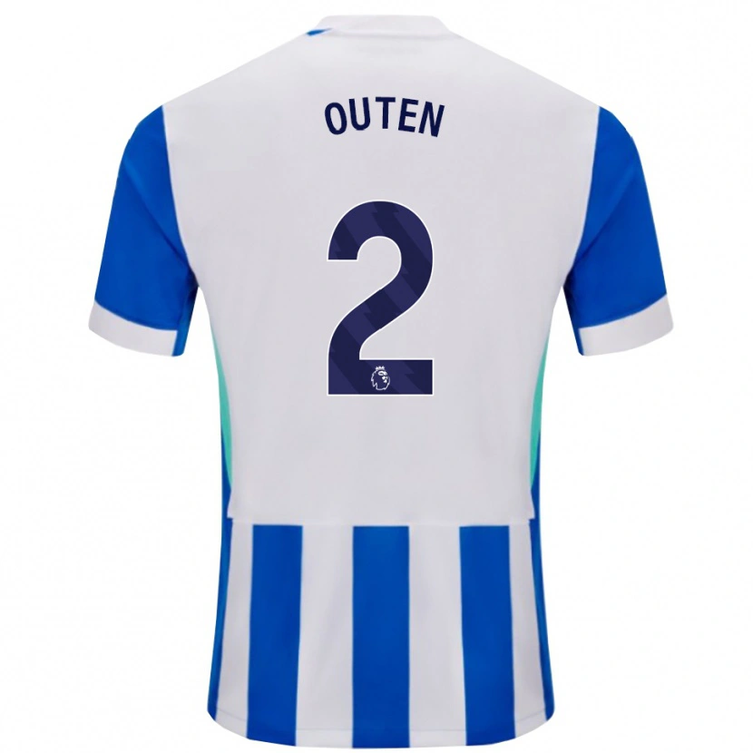 Danxen Herren Theo Outen #2 Blau Weiß Heimtrikot Trikot 2025/26 T-Shirt Schweiz