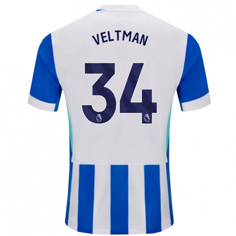 Danxen Herren Joël Veltman #34 Blau Weiß Heimtrikot Trikot 2025/26 T-Shirt Schweiz
