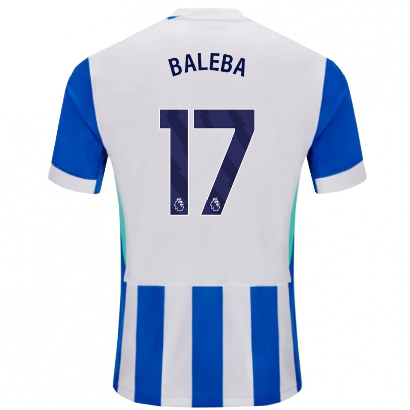 Danxen Herren Carlos Baleba #17 Blau Weiß Heimtrikot Trikot 2025/26 T-Shirt Schweiz