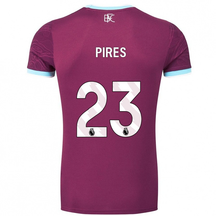 Danxen Herren Lucas Pires #23 Burgunderrot Himmelblau Heimtrikot Trikot 2025/26 T-Shirt Schweiz