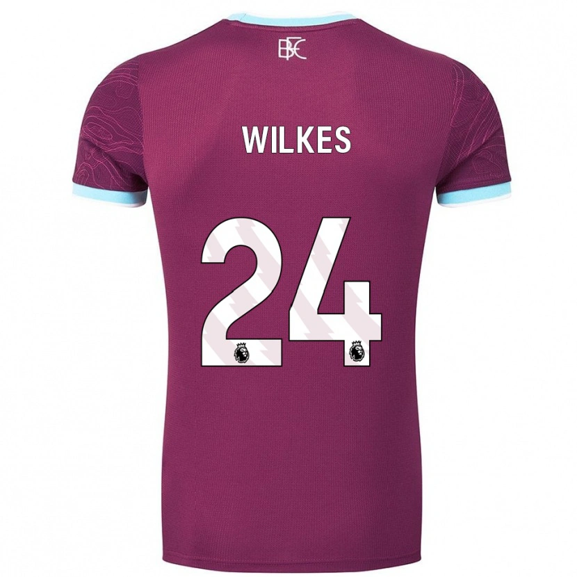 Danxen Herren Tilly Wilkes #24 Burgunderrot Himmelblau Heimtrikot Trikot 2025/26 T-Shirt Schweiz