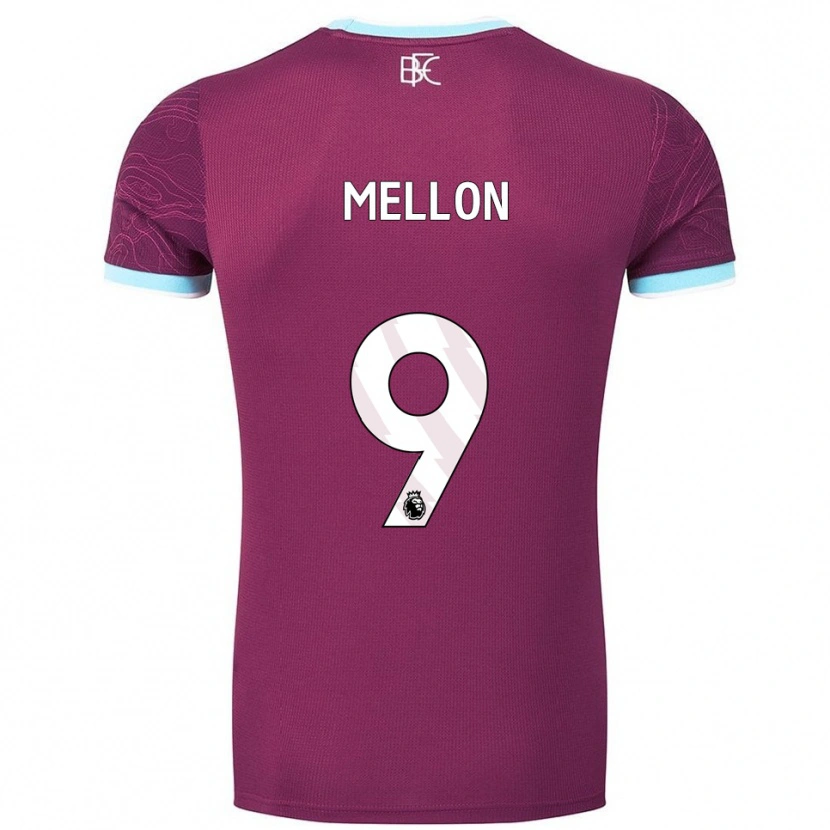 Danxen Herren Michael Mellon #9 Burgunderrot Himmelblau Heimtrikot Trikot 2025/26 T-Shirt Schweiz