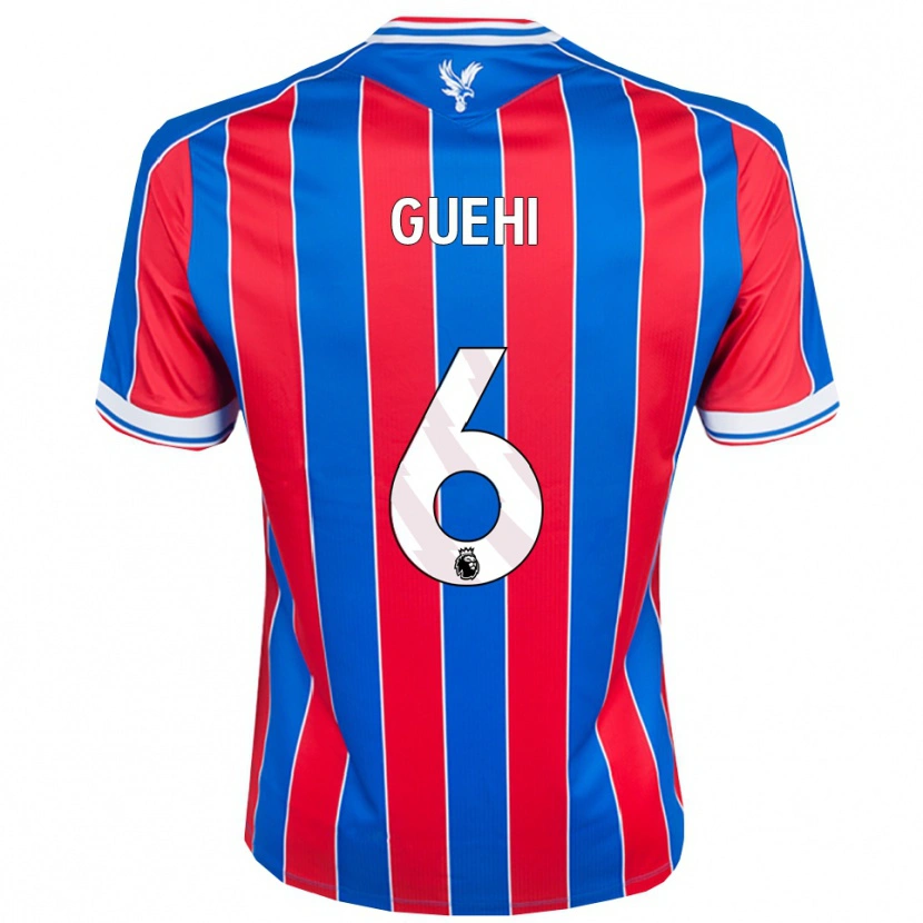 Danxen Herren Marc Guéhi #6 Blau Rot Weiß Heimtrikot Trikot 2025/26 T-Shirt Schweiz