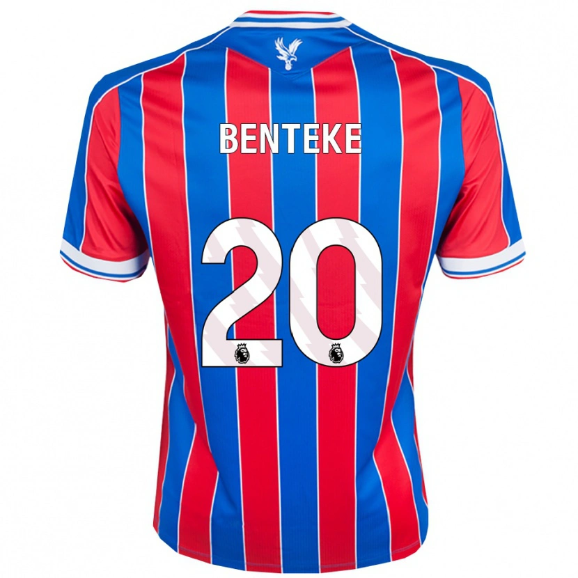 Danxen Herren Christian Benteke #20 Blau Rot Weiß Heimtrikot Trikot 2025/26 T-Shirt Schweiz