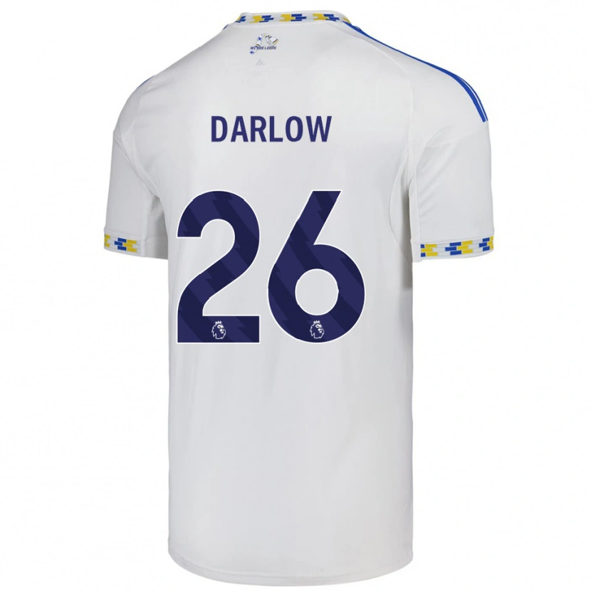Danxen Herren Karl Darlow #26 Weiß Blau Heimtrikot Trikot 2025/26 T-Shirt Schweiz