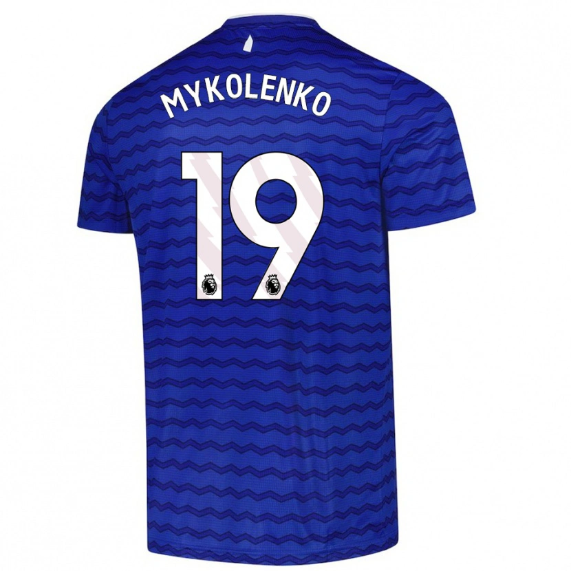 Danxen Herren Vitaliy Mykolenko #19 Blau Marineblau Heimtrikot Trikot 2025/26 T-Shirt Schweiz
