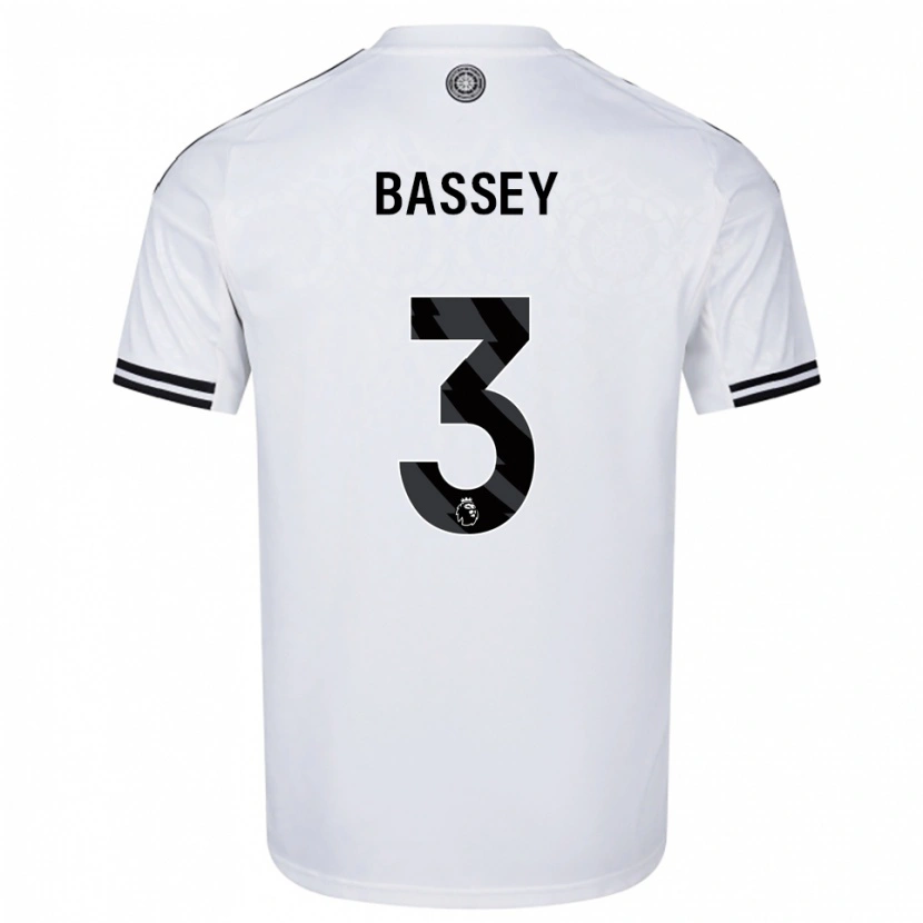 Danxen Herren Calvin Bassey #3 Weiß Schwarz Heimtrikot Trikot 2025/26 T-Shirt Schweiz