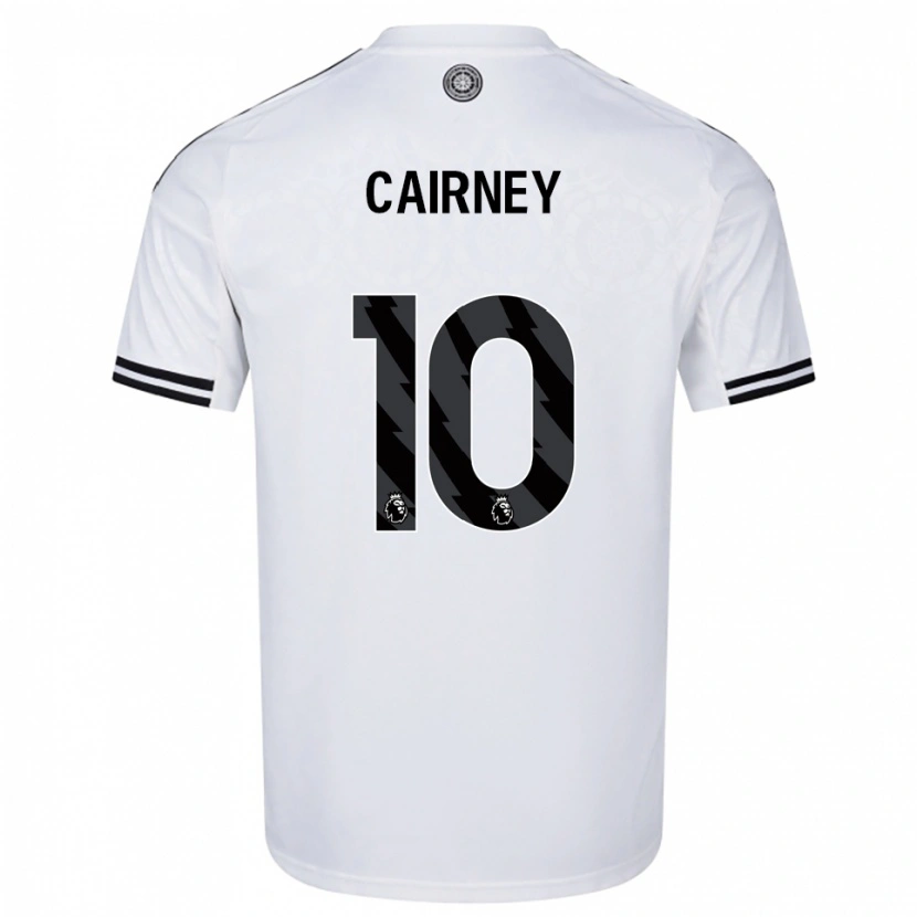 Danxen Herren Tom Cairney #10 Weiß Schwarz Heimtrikot Trikot 2025/26 T-Shirt Schweiz