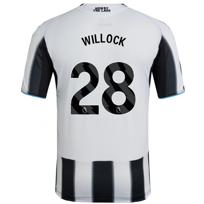 Danxen Herren Joe Willock #28 Schwarz Weiß Heimtrikot Trikot 2025/26 T-Shirt Schweiz