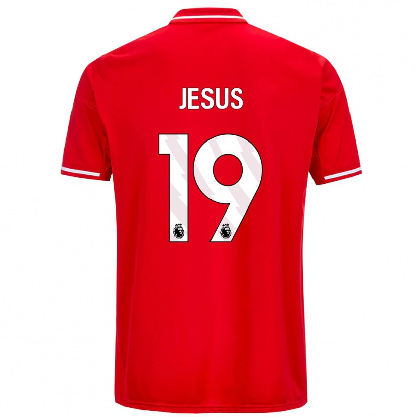 Danxen Herren Igor Jesus #19 Rot Weiß Heimtrikot Trikot 2025/26 T-Shirt Schweiz